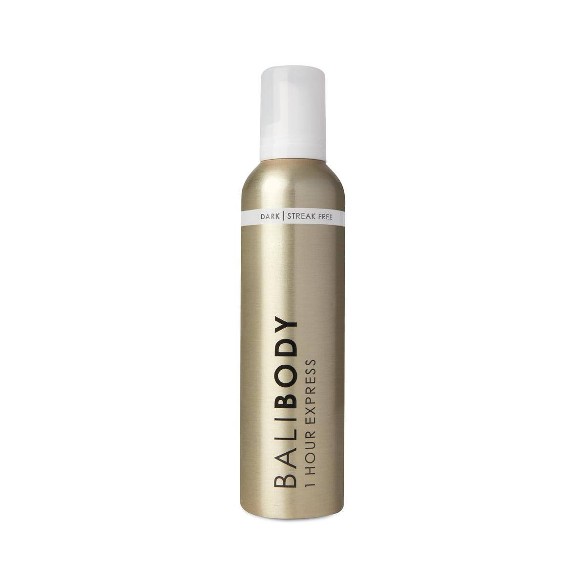 Bali Body foam front packaging showing product and shade benefits