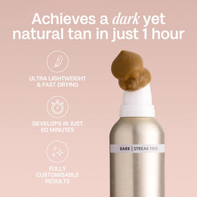 Bali Body foam ingredient label depicting natural DHA and oils