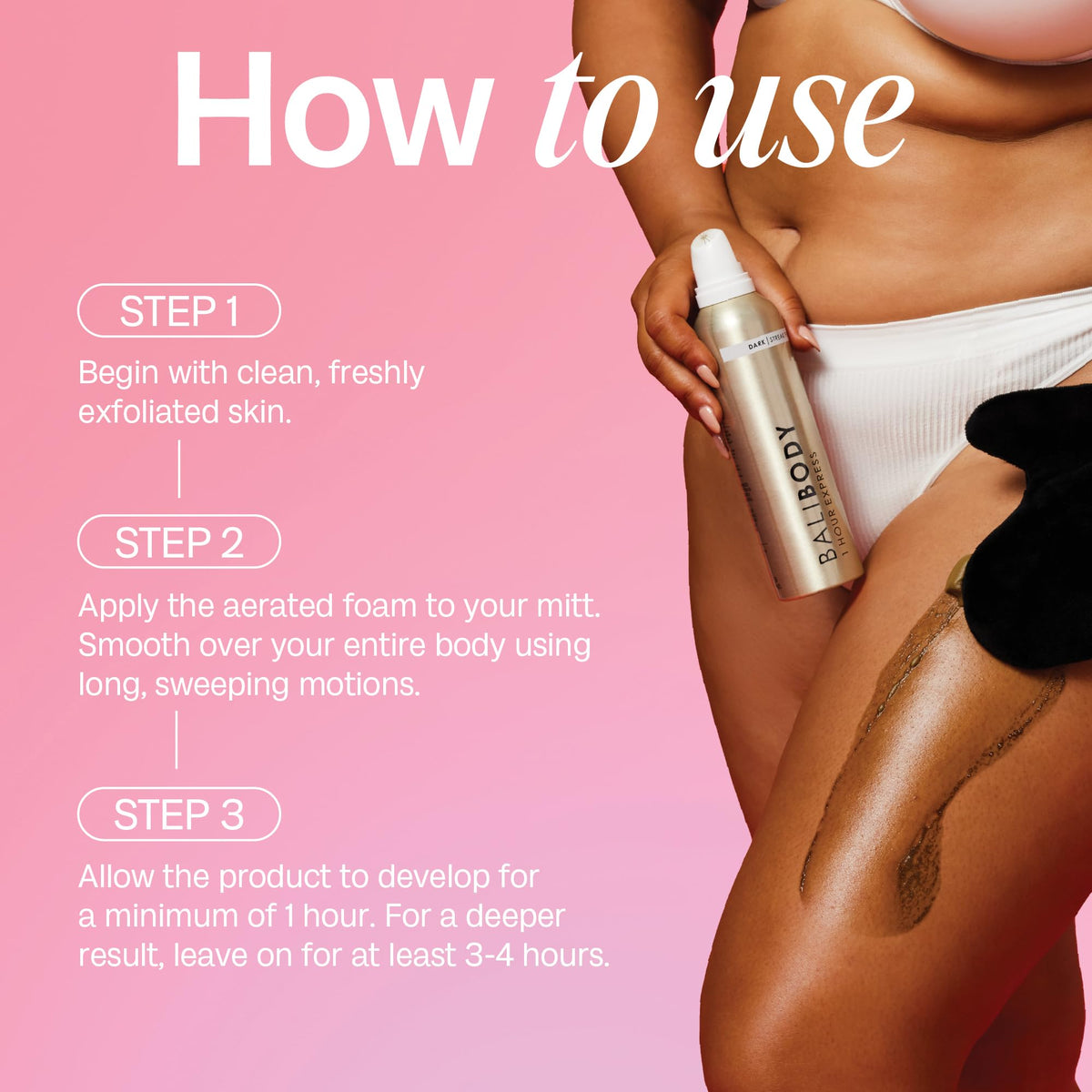 Bali Body foam in beach bag ready for travel and quick touch-ups
