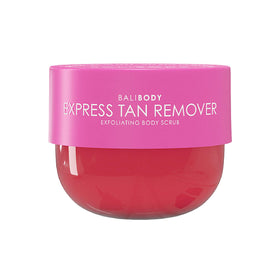 BALI BODY front packaging showing product and benefits for fast tan removal