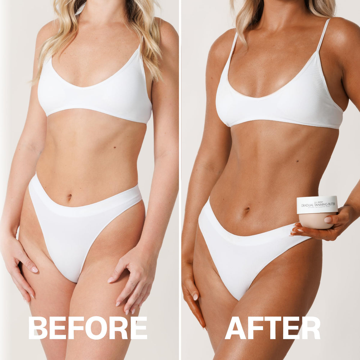 Bali Body applied on forearm demonstrating even, streak-free colour development