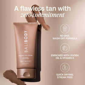 BALI BODY ingredients shot with jojoba oil and vitamin E for nourishment