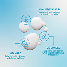 BALI BODY lotion texture close-up demonstrating lightweight absorbency