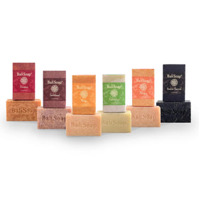 Bali Soap bamboo charcoal bar detail demonstrating deep-cleansing benefit