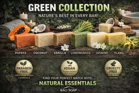 Bali Soap label detail focused on ingredients and handcrafted origin for transparency benefit
