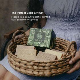 Bali Soap rich lather foam from bar demonstrating gentle cleansing and hydration benefit