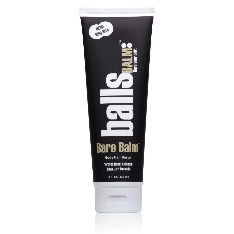 ballsBALM front tube view showing clean packaging and easy-squeeze benefit
