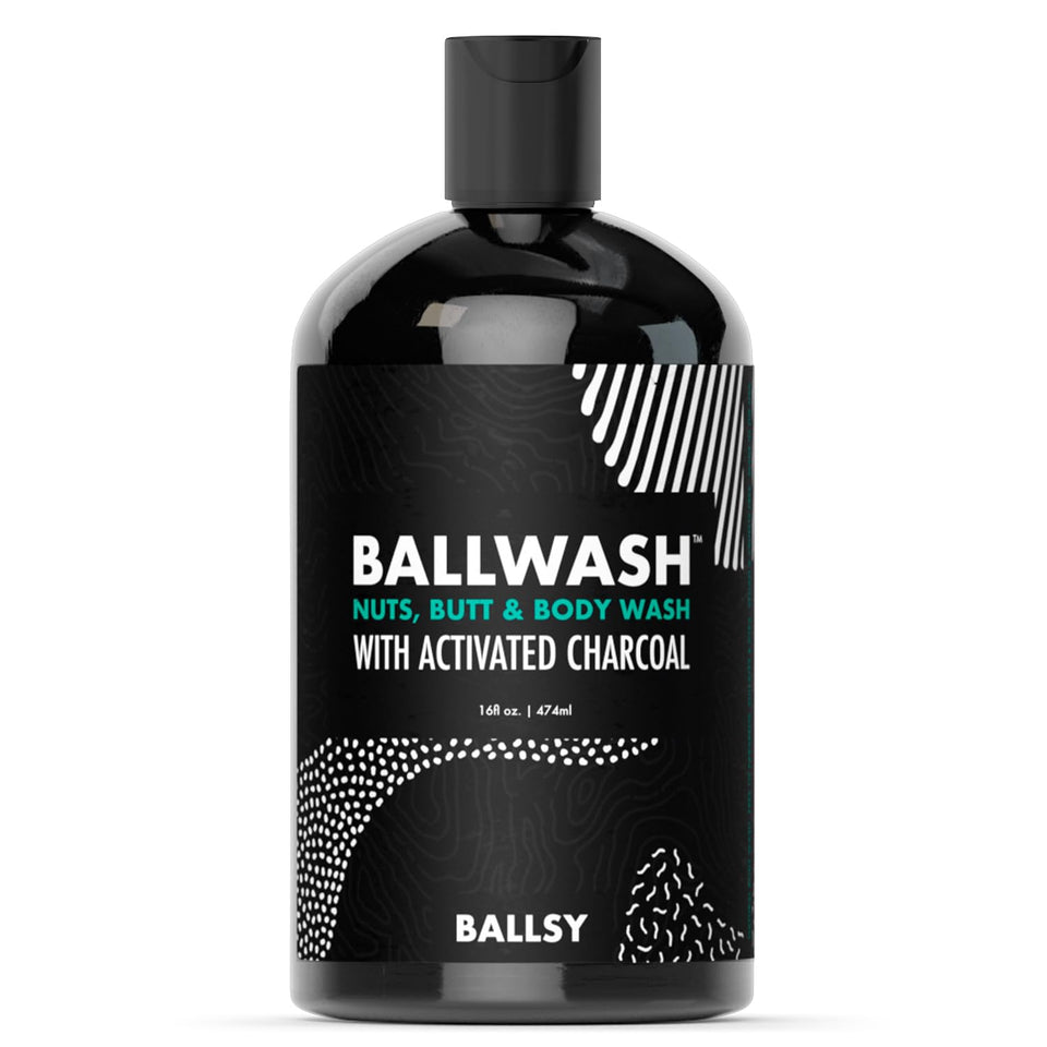 Ballsy front bottle shot showing label and clean design with bold benefit