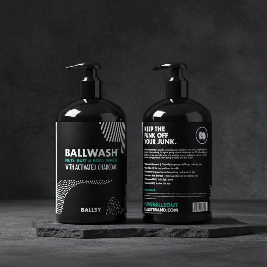 Ballsy lather on washcloth illustrating rich foam for gentle cleansing