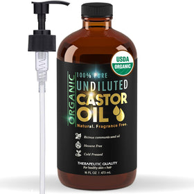 BALM OF GILEAD front packaging showing 16 oz amber bottle and pump, preserving oil quality