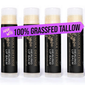 BALM OF GILEAD front tube pack showing four small tubes and travel benefit