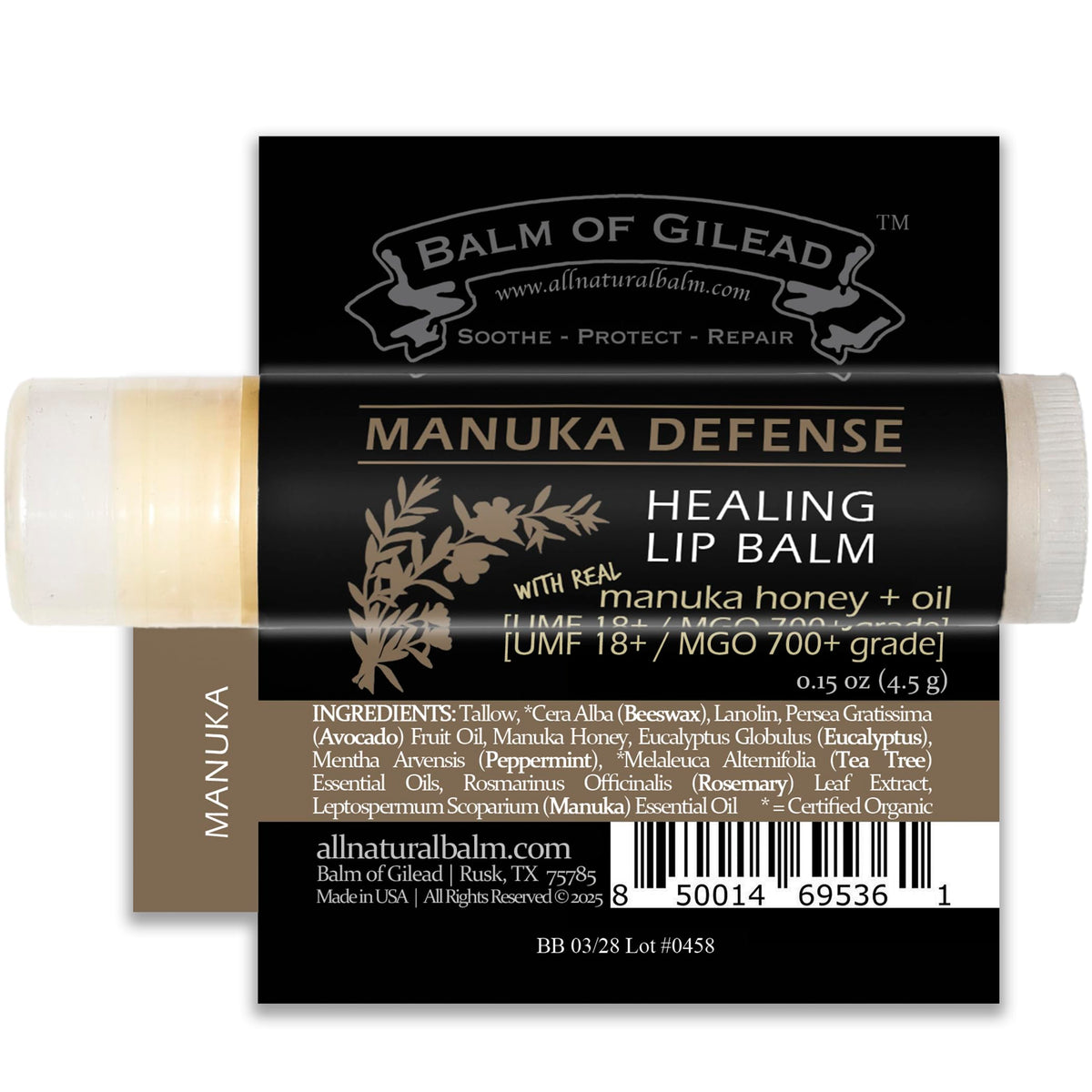 BALM OF GILEAD winter lifestyle usage on outdoor lips showing protection from cold
