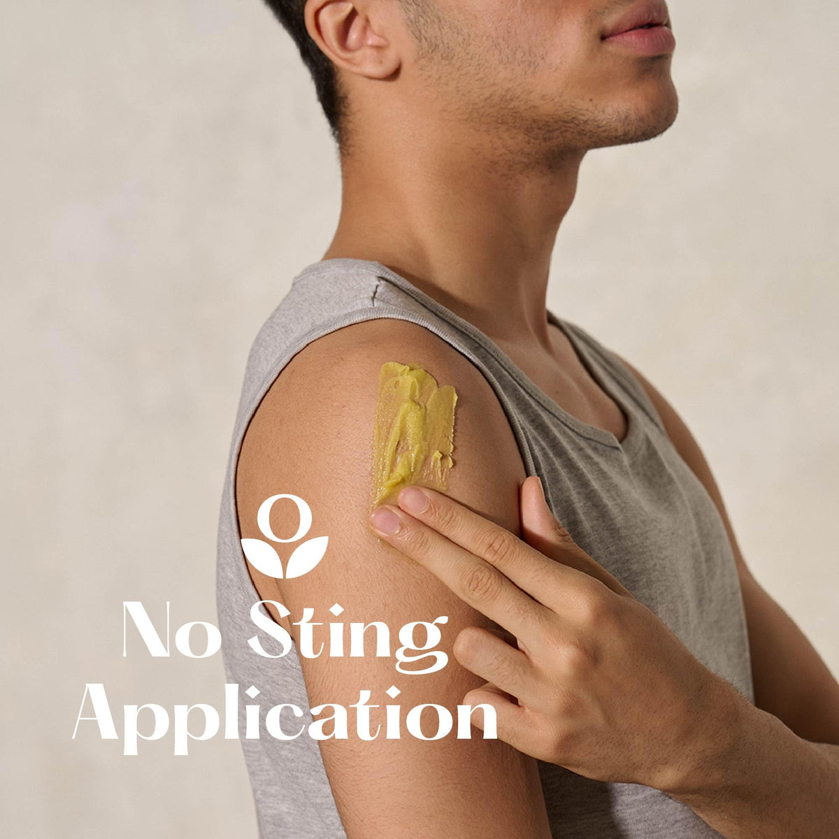 Balmonds being applied to a dry hand demonstrating immediate moisturising benefit