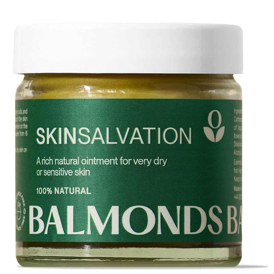 Balmonds front tin showing compact 60ml packaging and durable design