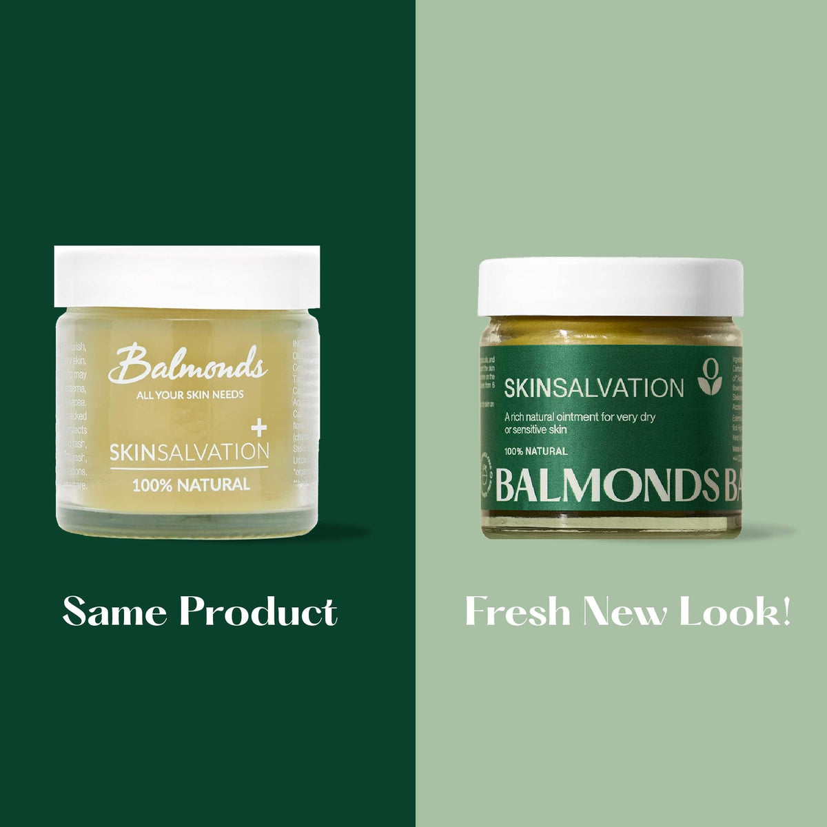 Balmonds open tin revealing rich natural salve texture for targeted use