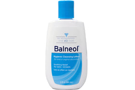 Balneol close-up pump and lotion texture highlighting gentle feel