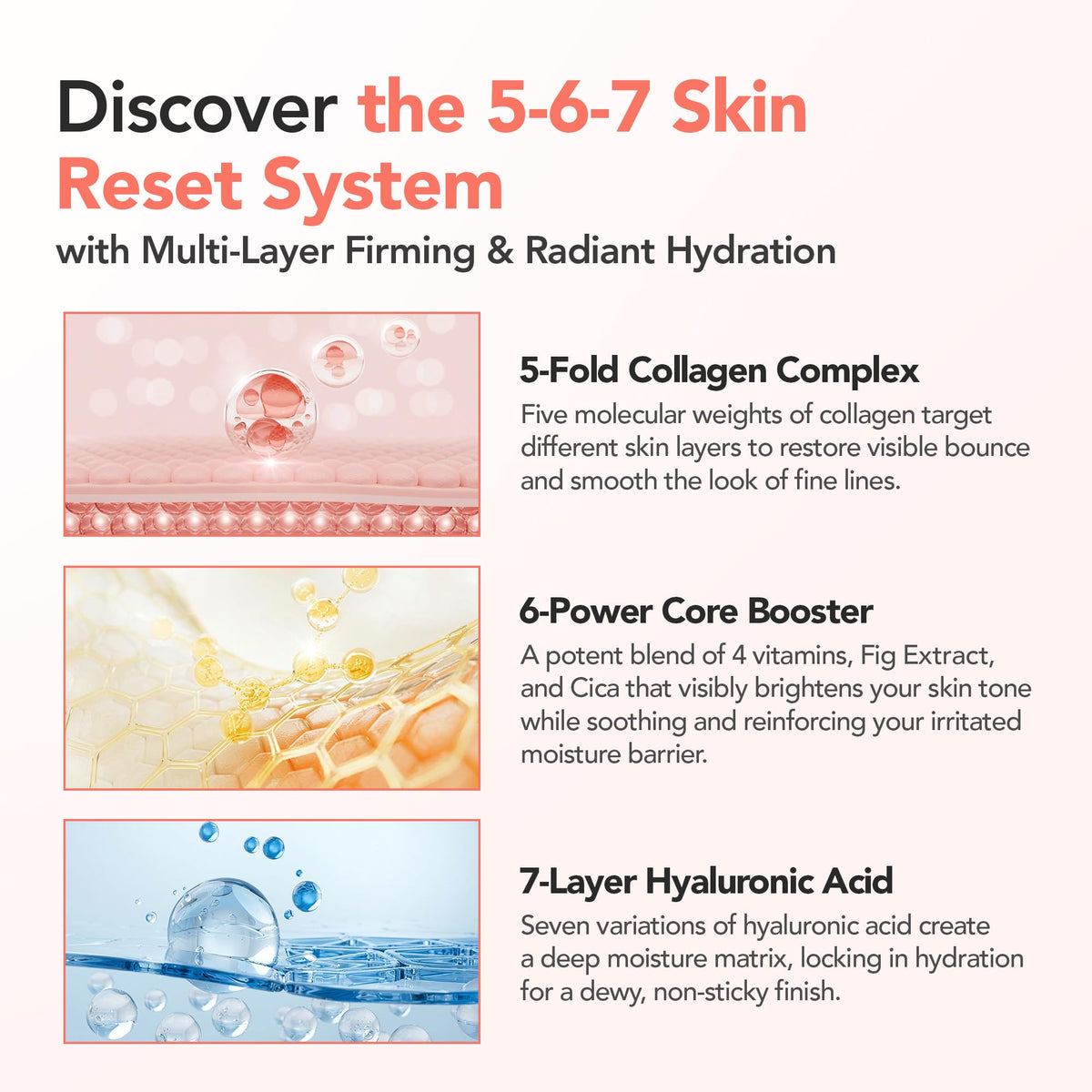 BALOOM label ingredients list close-up showing key actives like collagen and hyaluronic