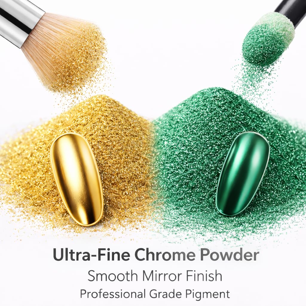 BALTIC DAY nail application demo producing mirror chrome finish and durable shine