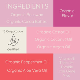 Bambalo label close-up listing organic ingredients and USA-made quality