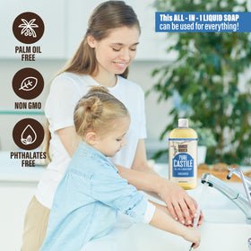 BAMBOO AND BIRCH bottle on kitchen counter illustrating multiuse cleaning convenience