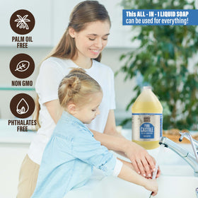 BAMBOO AND BIRCH ingredients label closeup emphasizing natural, palm‑free formulation