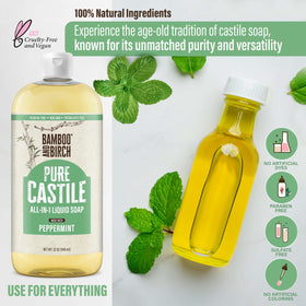 BAMBOO AND BIRCH used at kitchen sink cleaning dishes illustrating multipurpose use