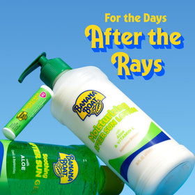 Banana Boat close-up label showing aloe and vitamin E ingredients for hydration