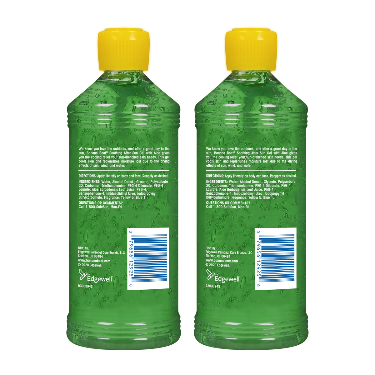 Banana Boat tube nozzle detail highlighting easy-dispense cap and controlled application