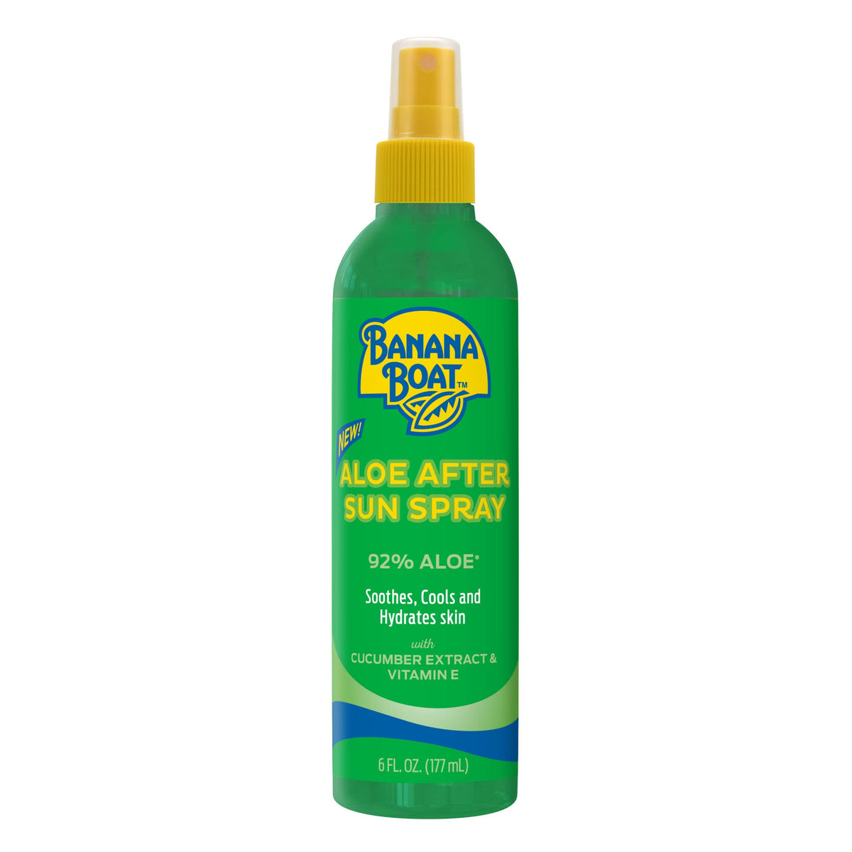 Banana Boat front label showing product name and size for quick ID