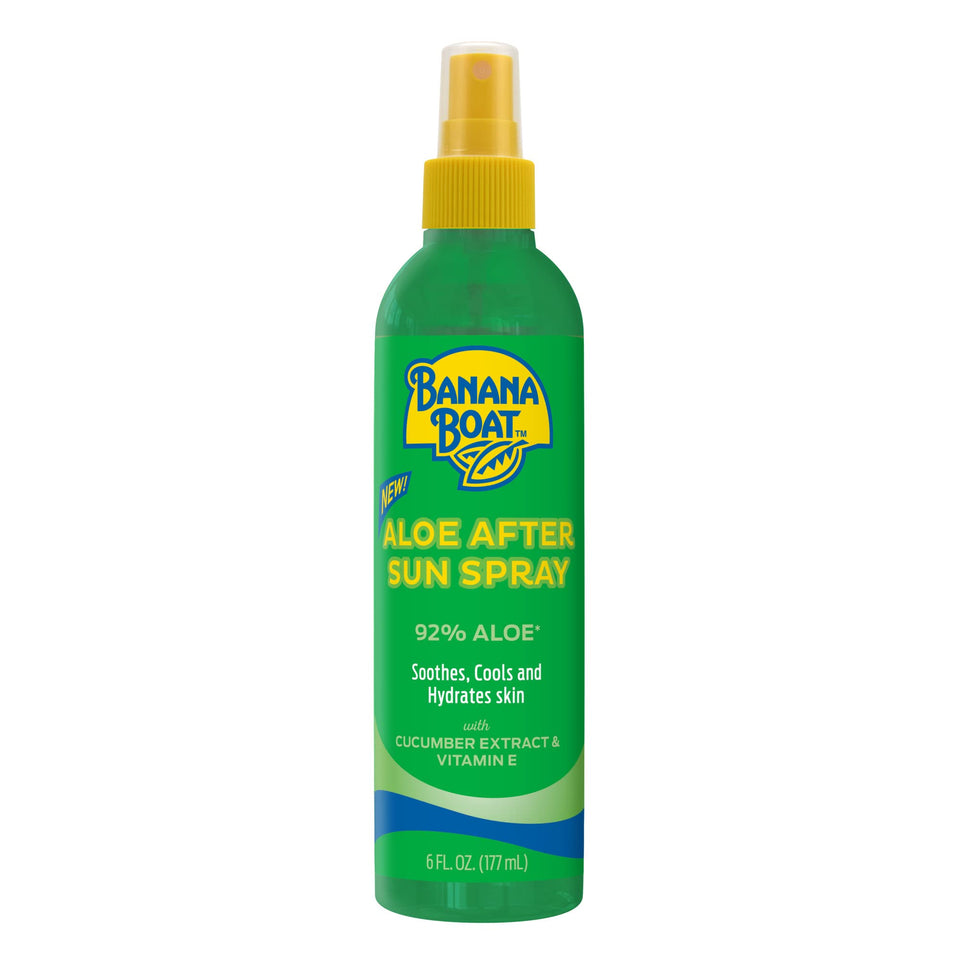 Banana Boat front label showing product name and size for quick ID