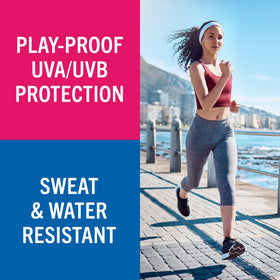 Banana Boat sunscreen applied on arm showing smooth blend and protection
