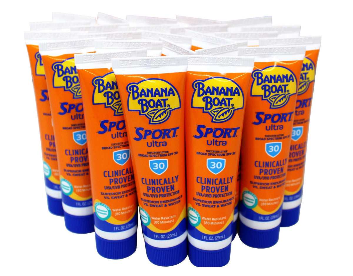 Banana Boat lotion texture close-up demonstrating quick absorption benefit