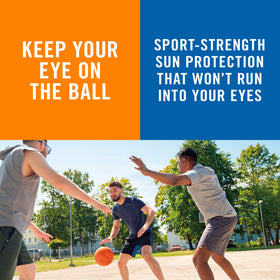 Banana Boat clear finish on skin demonstrating non-greasy feel