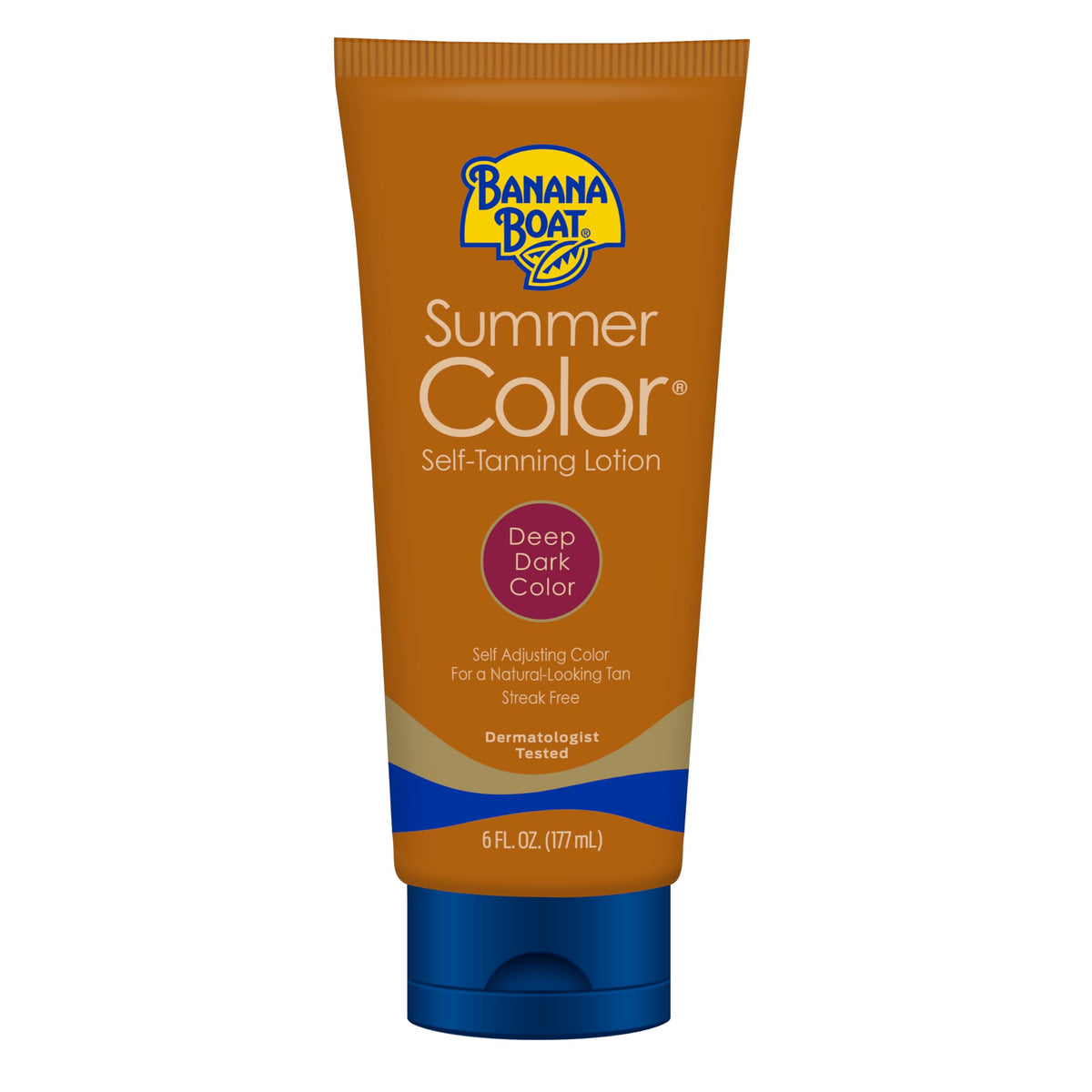 Banana Boat dark lotion front packaging showing product and benefits