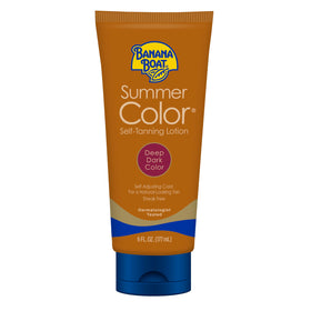 Banana Boat dark lotion front packaging showing product and benefits