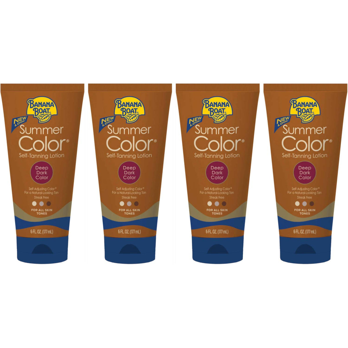Banana Boat lotion texture close-up illustrating quick-dry and streak-free finish