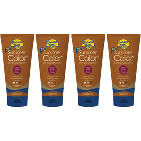 Banana Boat lotion texture close-up illustrating quick-dry and streak-free finish
