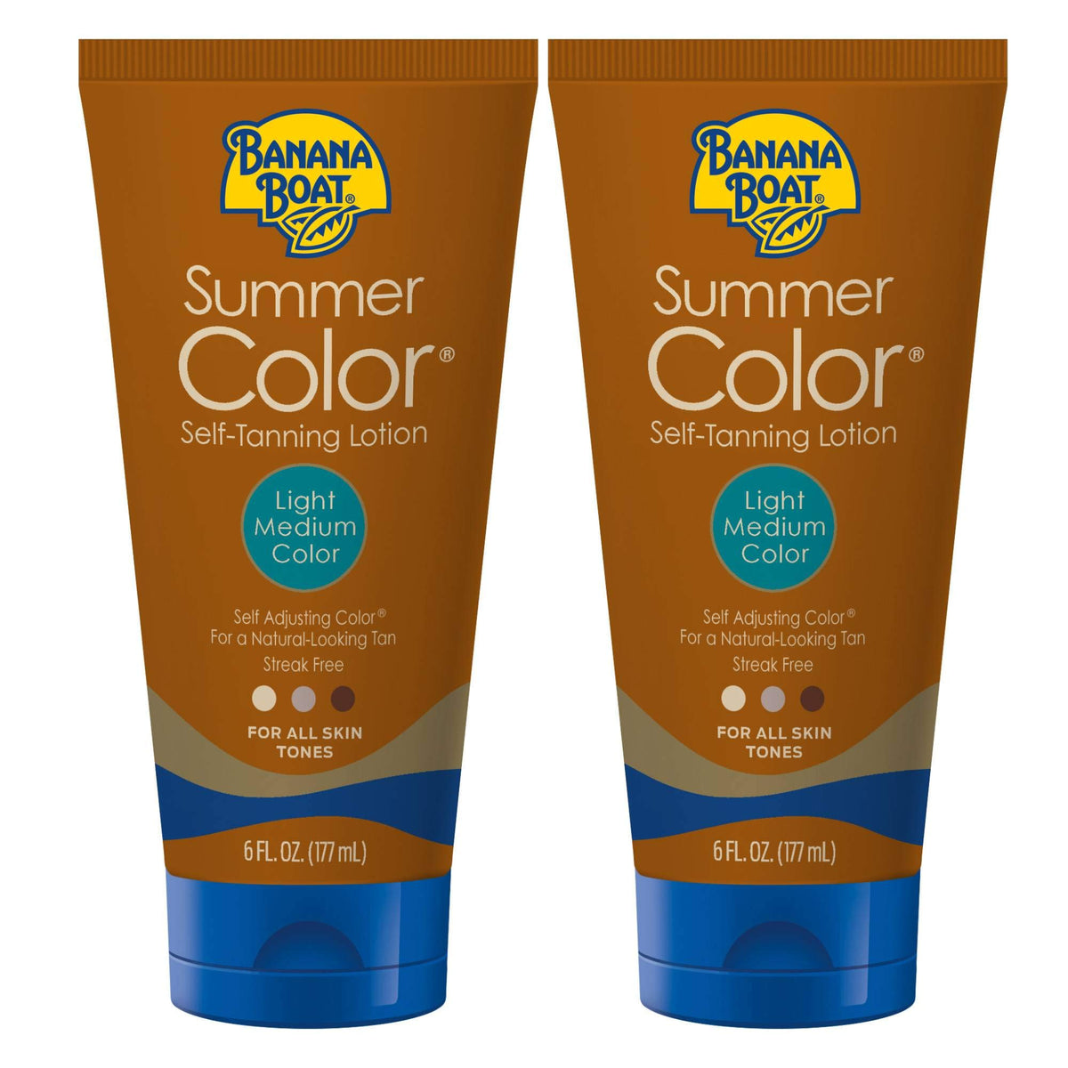 Banana Boat twin pack front packaging showing product benefits and size