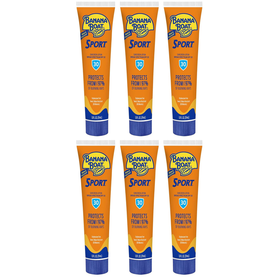 Banana Boat front packaging showing SPF 30 and travel-ready benefits
