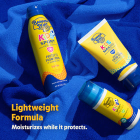Banana Boat product label showing SPF 50 and ingredient highlights
