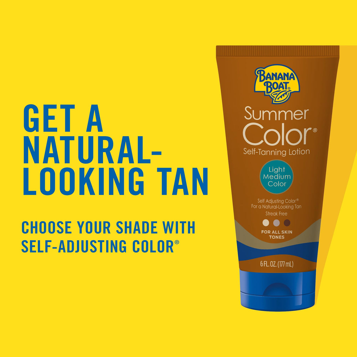 Banana Boat label close-up highlighting formula details and trust