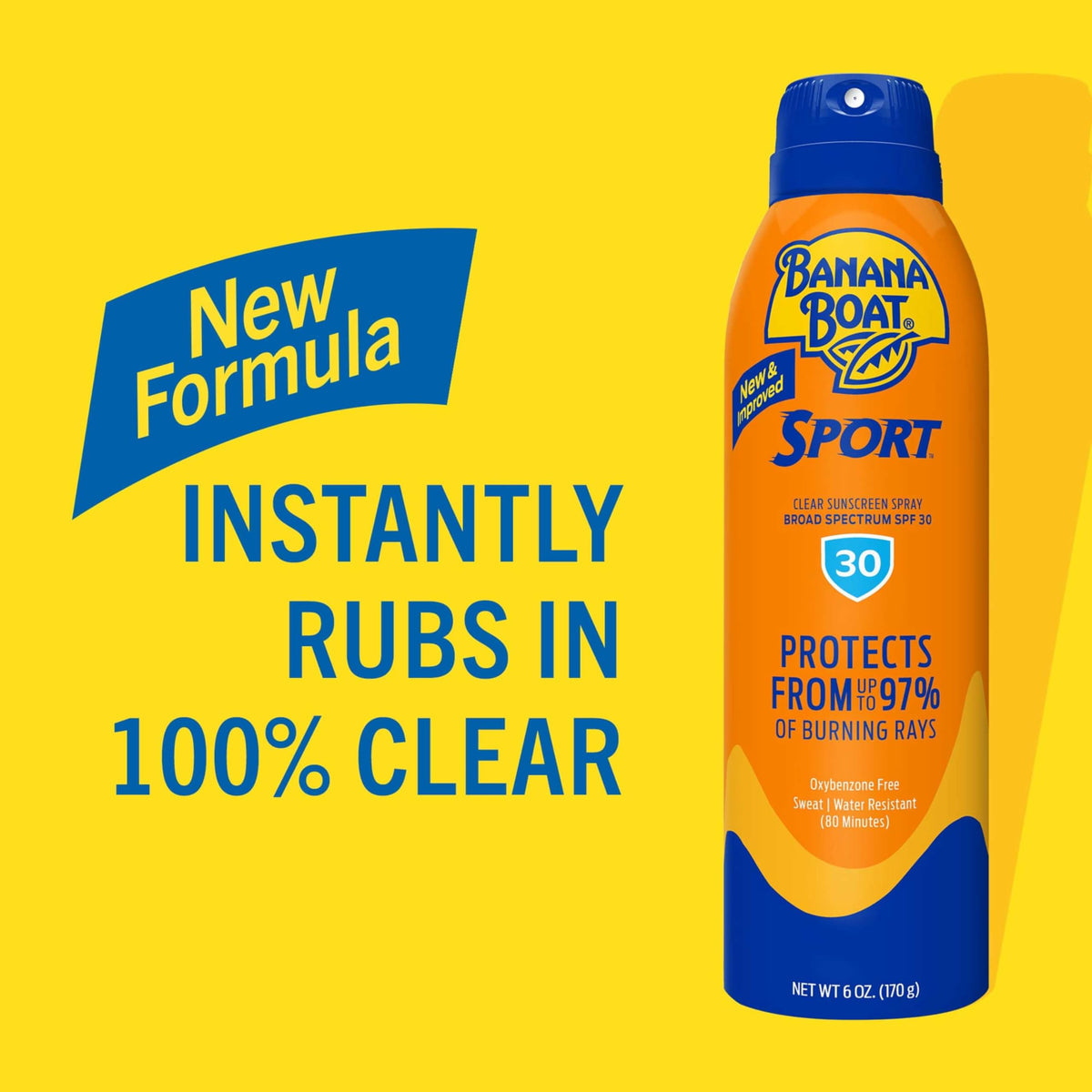 Banana Boat side label closeup highlighting ingredients and directions
