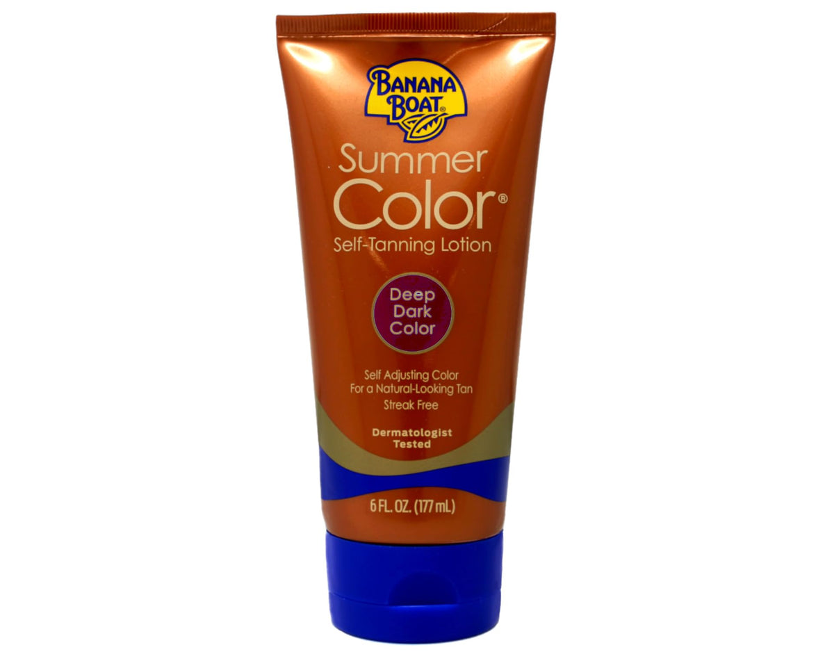 Banana Boat 6oz bottle next to hand to show size and easy control