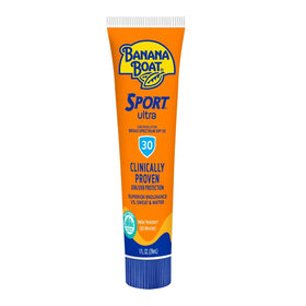 Banana Boat front packaging showing SPF 30 and travel-size convenience