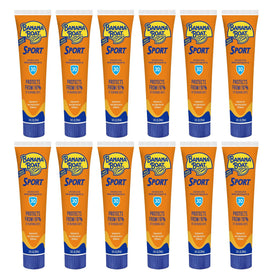 Banana Boat front view of SPF 30 tubes showing compact sport packaging for convenience