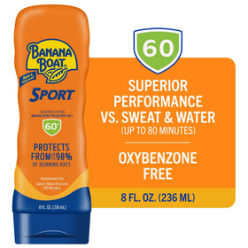 Banana Boat pump dispense close-up demonstrating easy application and control