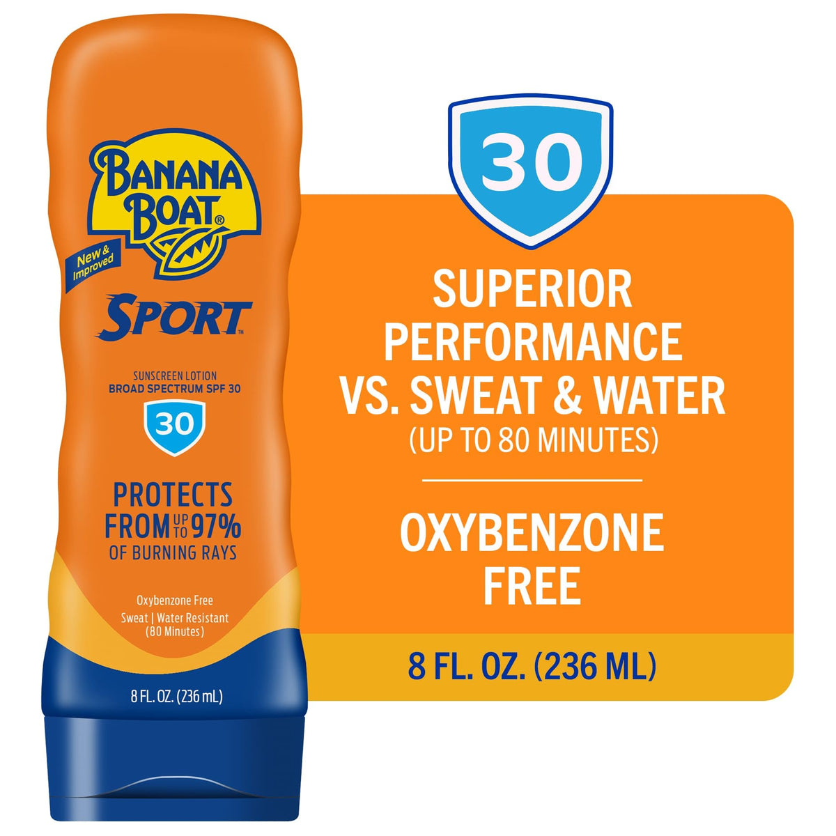 Banana Boat lotion texture close-up illustrating quick-absorbing, non-greasy finish