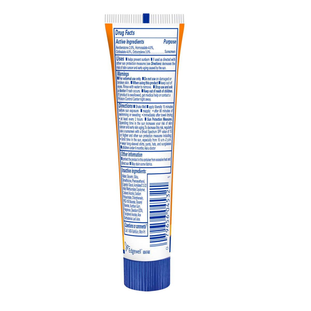Banana Boat Sport bottle cap detail showing leak-resistant design for travel convenience