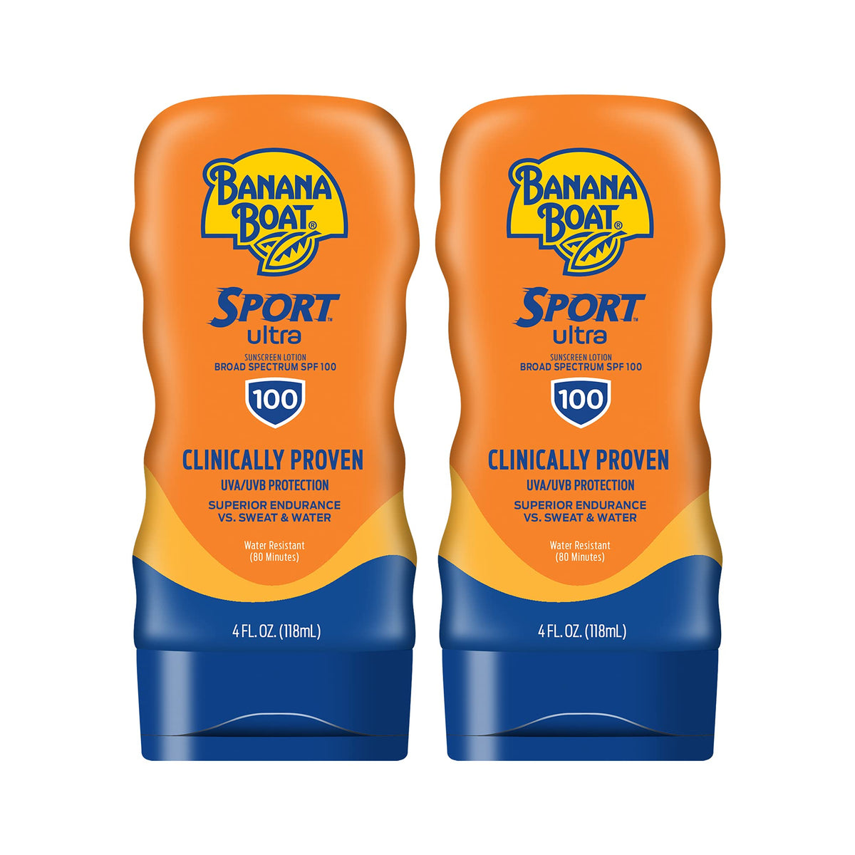Banana Boat front packaging showing SPF 100 and active protection benefit