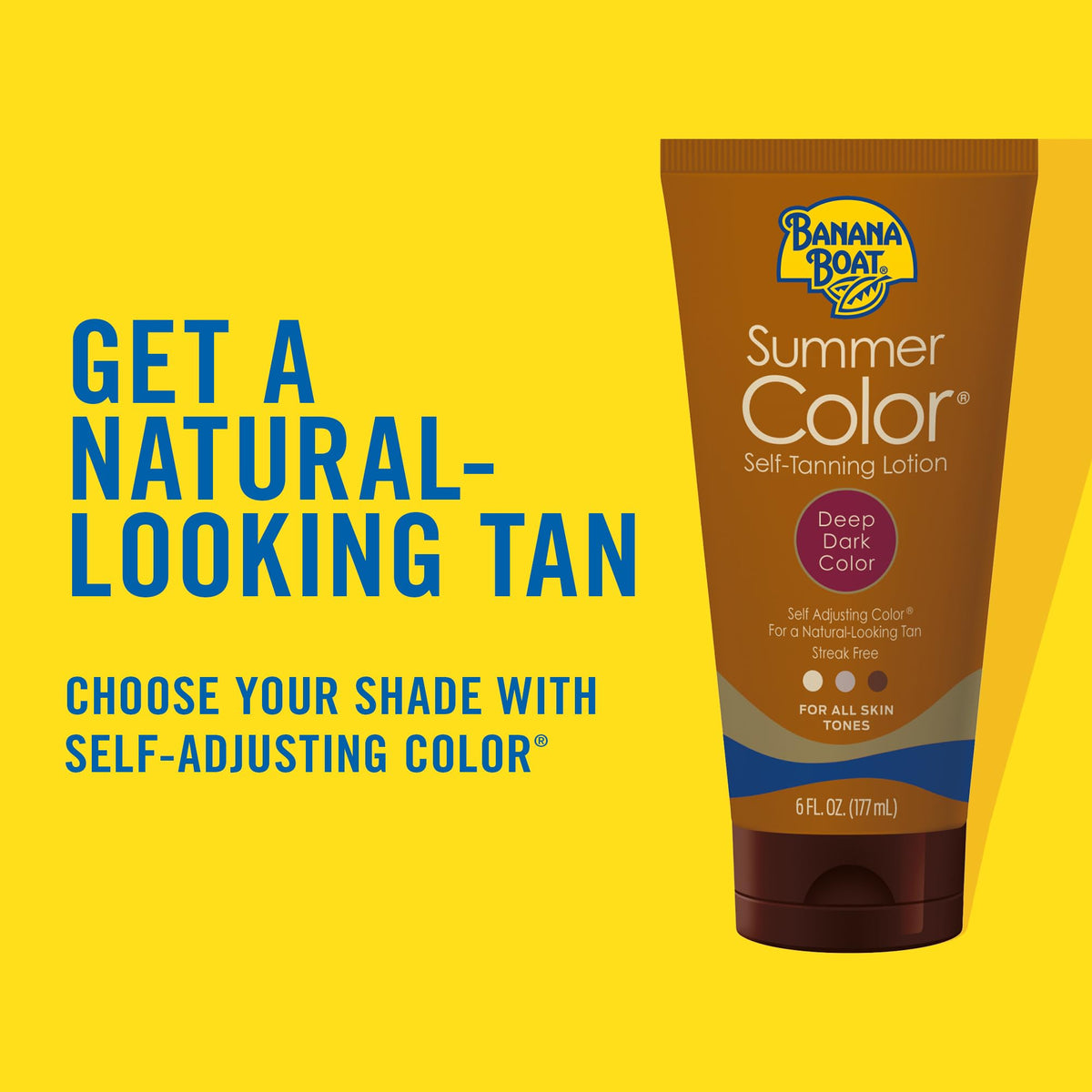 Banana Boat lotion texture close-up demonstrating smooth, quick-dry finish
